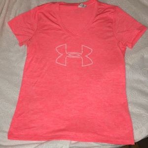 Under Armour Coral Heat Gear Running Top